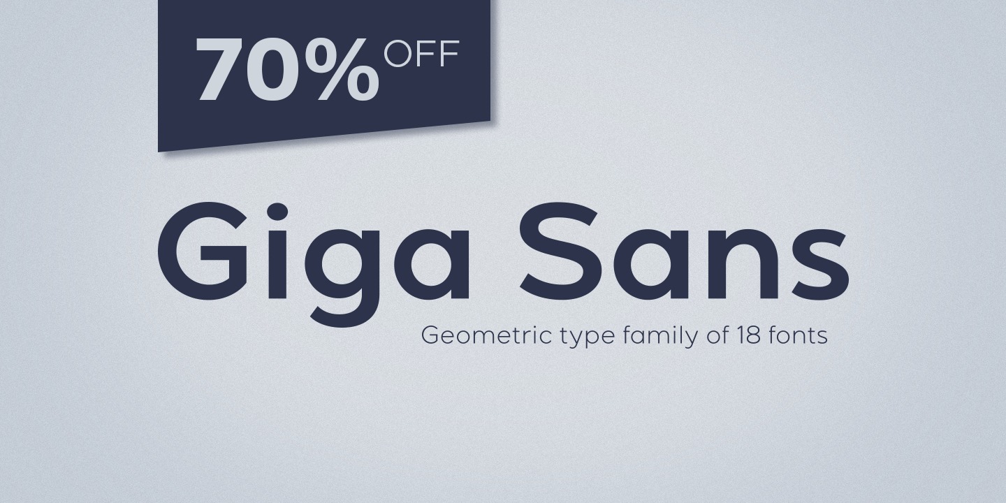 Beispiel einer Giga Sans Black-Schriftart